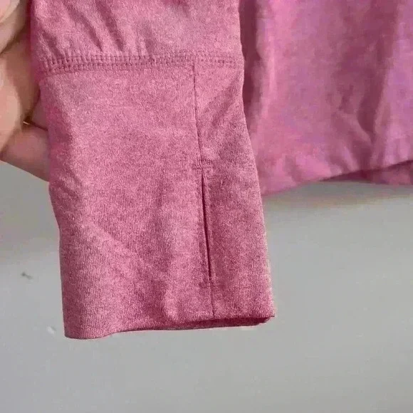 NOMIS | Women's  Pink Stretchy Fitted Activewear Long Sleeved Shirt - Picture 3 of 4
